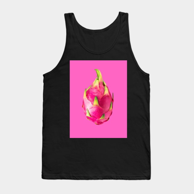 Dragon Fruit Hot Pink - Funky Hong Kong Summer Fruits Tank Top by CRAFTY BITCH